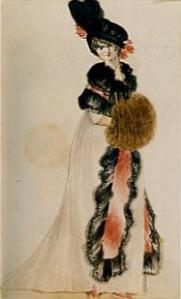 Watercolour of Jane Austen (?)