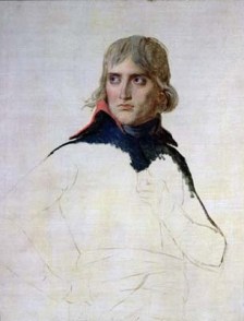 Bonaparte, unfinished portrait by Jacques Louis David