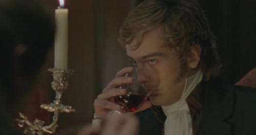 Unhappy about losing Jane, Bingley takes to drinking.