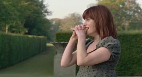 She rather likes what she sees ...