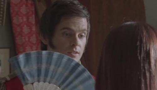 ... Mr. Wickham, of all people, who instructs her in the art of dress and manners, telling her "Ladies are strangers to the itch."