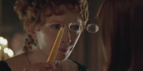 Lady Catherine de Bourgh inspects Amanda.