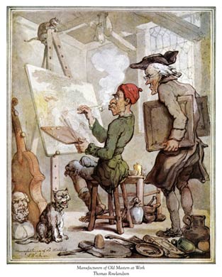 Rowlandson, studio art forger, 1790's