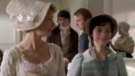 Promenade in the Pump Room, Isabella Thorpe and Catherine Morland