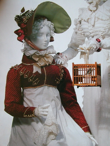 Military influence in the Spencer jacket, with braided piping, 1815