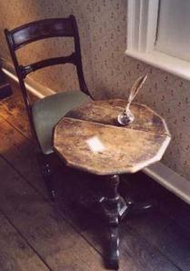 Jane's writing desk at Chawton.