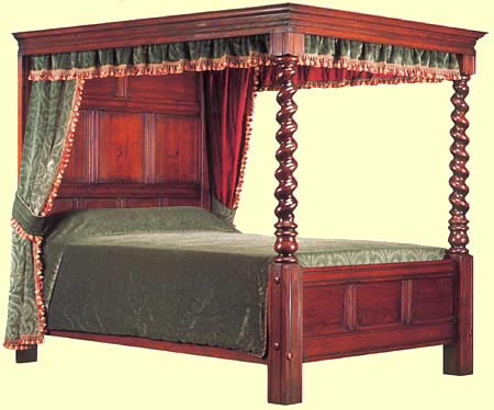 Four poster bed