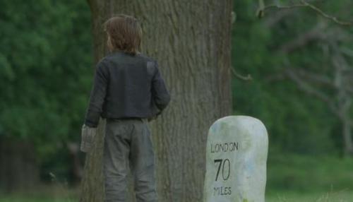 After his escape, Oliver walks to London 70 miles away.