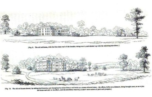 Repton's suggested improvements for house and landscape, p. 48, The Landscape Gardening and the Landscape Garden of the Late Humprhey Repton