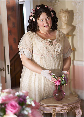 Ruth Jones as Flora Finching in Little Dorrit, 2008