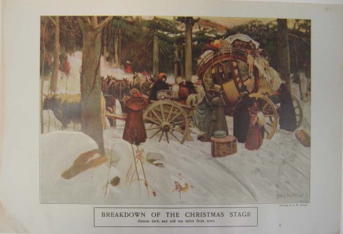 The Breakdown of the Christmas Stage shows how heavily laden the coaches were