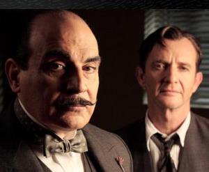 Hercule Poirot and Inspector Kelsey