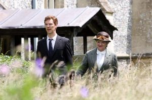 Retired policeman Luke Fitzwilliam and Miss Marple looking for clues