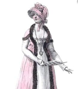 Detail of a plate in the book, Costume Parisien, 1799