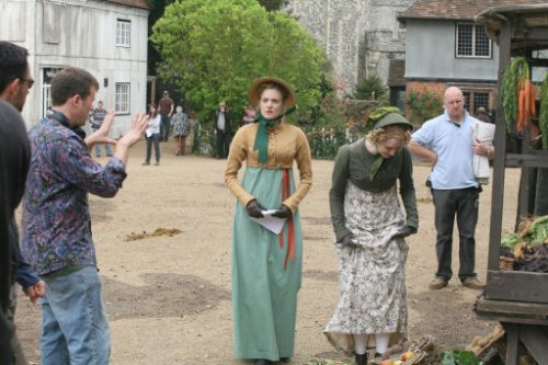Filming in Chilham Square