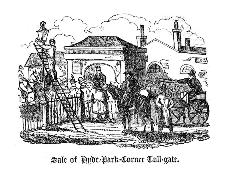sale of hyde park corner toll gate
