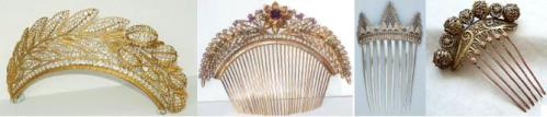 tiaras and combs