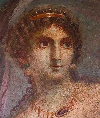 aphrodite, roman copy of a greek painting, pompeii