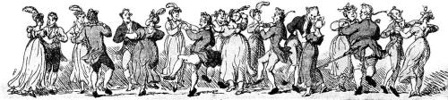 Dancers, Rowlandson, 1790's