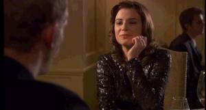 While attracted to Hathaway, Scarlett chooses money over love