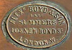 alexander boyd and son new bond street mark
