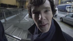 sherlock at the door