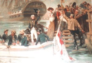 Nelson leaving Southsea just outside of Portsmouth