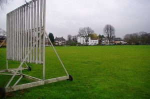 The Cricket pitch at Mitcham