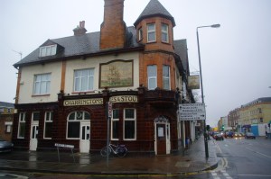 The Nelson Arms on the site of the entrance to Merton Place
