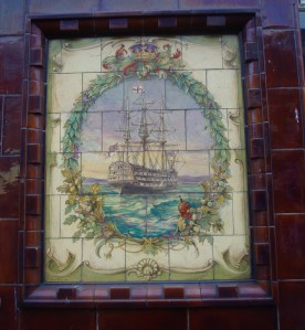 Tile panel 2 on The Nelson Arms