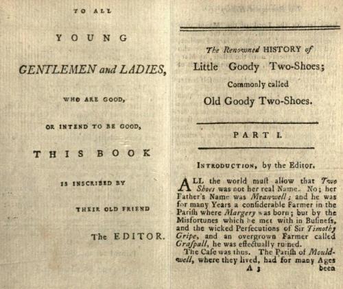 the renowned history of little goody two-shoes