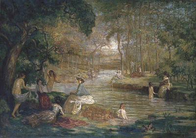 Charles Julian Tharp_Women Bathers by a River 1900