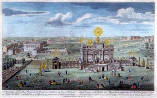 green-park-fireworks A Perspective View of the Building for the Fireworks in the Green Park