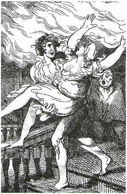 Smollets Peregrine Pickle saves Emilia