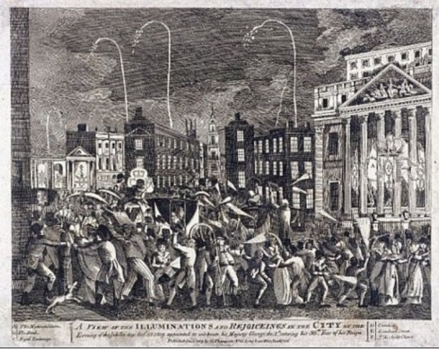 The Rejoicings, Fireworks and Illuminations in the City 1809