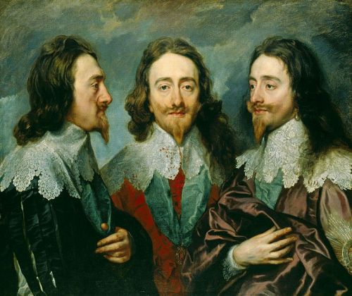 charles-i-triple portrait_vandyck