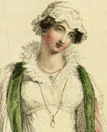 detail morning gown april 1812