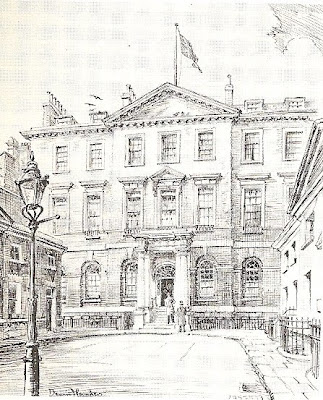 Georgette Heyer and her husband rented space in Albany House in Mayfair, London for 24 years. Turned into bachelor chambers in the early 19th century.