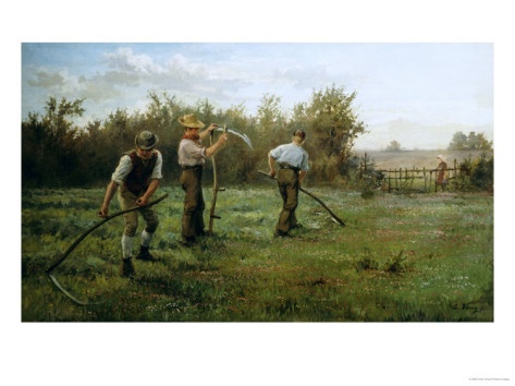 mowing clover, late 19th c. arthur verey