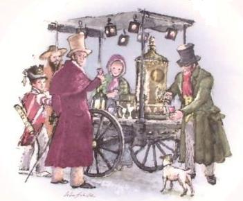 Wedgewood. Victorian scene of an elder wine stand