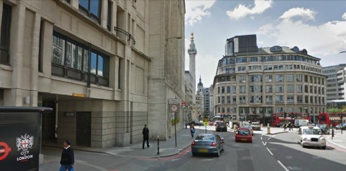 Gracechurch street today (Google maps)
