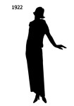 1922 fashion silhouette