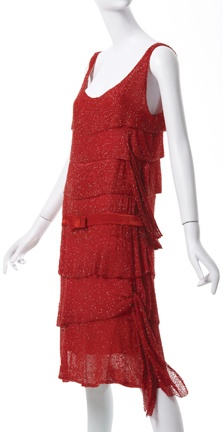 Gabrielle “Coco” Chanel (French, 1883-1971). Dress, 1925, crystal beads on silk chiffon. Collection of Phoenix Art Museum, gifts of Mrs. Wesson Seyburn. Photographs by Ken Howie.