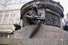 Nelson Memorial. A slave in chains. Image courtesy @Tony Grant