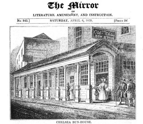 Chelsea Bun-House image from The Mirror, Google eBook