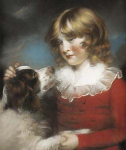 John Russel, Boy with spaniel. Image @ Christie's.