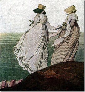 Morning Dress, 1797, from Nicholas Heideloff’s Gallery of Fashion.