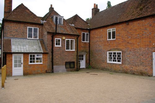 The courtyard. Chawton Cottage Image@Tony Grant