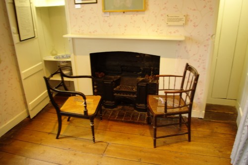 Fireplace in Jane's and Cassandra's shared bedroom. Chawton Cottage Image@Tony Grant