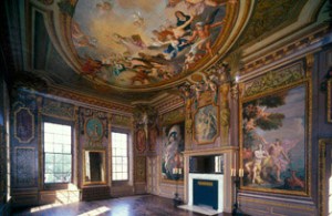 Baroque interior of the King's apartments, Hampton Court. Click on image for source.